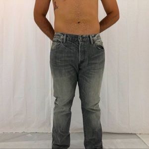 ZUMIEZ BUTTON - UP JEANS GRAY 🦍🦏🐘🦛